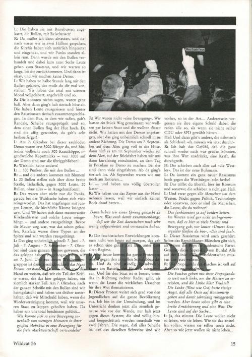 Zeitzeugeninterview Punk in der DDR