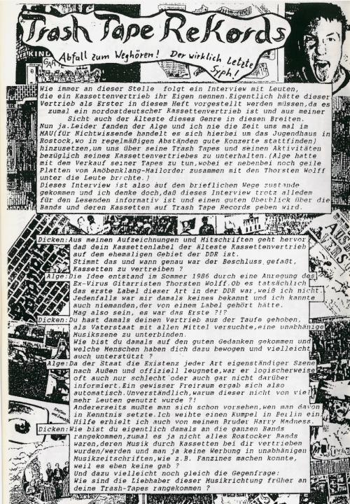 Interview mit Alge von TrashTapeRecords