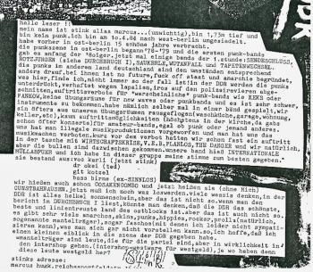 Leserbrief von Marcus Hugk