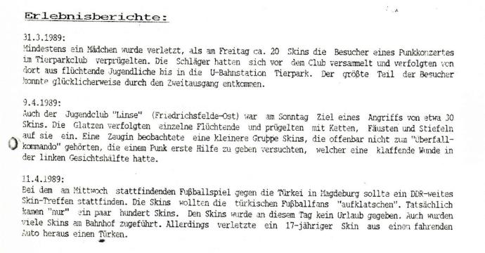 Berichte über Neonazi-Angriffe